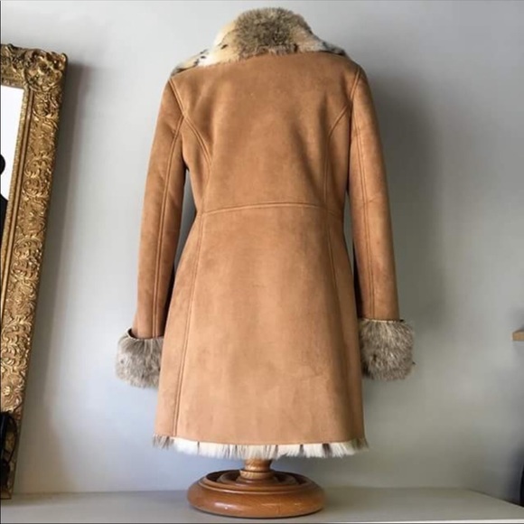 Talbots faux leopard and suede coat S - Picture 3 of 5